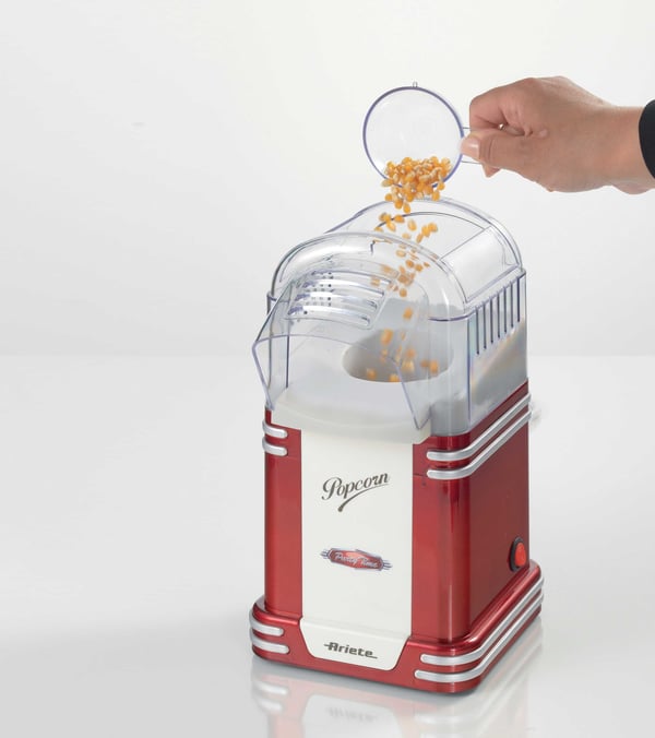 Ariete 2954 popcornmaskine Rød, Hvid 2 min. 1100 W