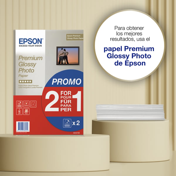 Epson A4 Premium blankt fotopapir, 255 g/m2, 30 ark
