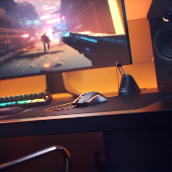 Glorious Gaming Model O hiiri Pelaaminen Oikeakätinen USB A-tyyppi Optinen 12000 DPI