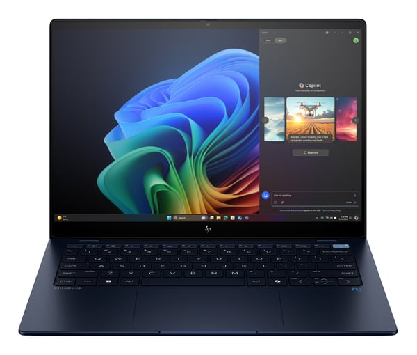 HP EliteBook Ultra G1q AI PC Copilot+ PC Snapdragon X1E-78-100 Laptop 35,6 cm (14") Berøringsskærm 2.2K 16 GB LPDDR5x-SDRAM 1 TB SSD Wi-Fi 6E (802.11ax) Windows 11 Pro Blå