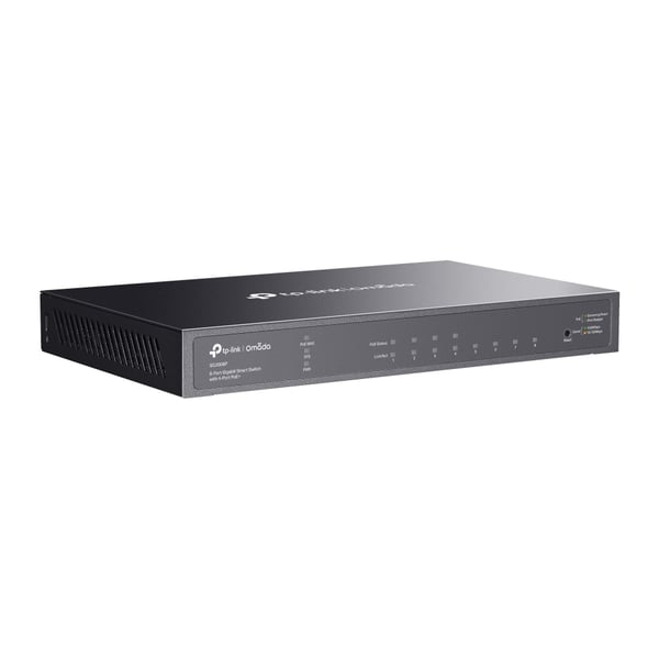 TP-Link Omada TL-SG2008P hanterad L2/L2+ Gigabit Ethernet (10/100/1000) Strömförsörjning via Ethernet (PoE) stöd Svart