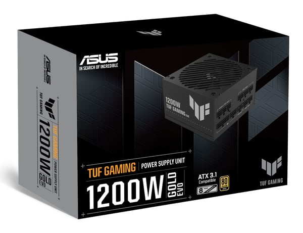 ASUS TUF-GAMING-1200G-EVO virtalähdeyksikkö 1200 W 20+4 pin ATX ATX Musta