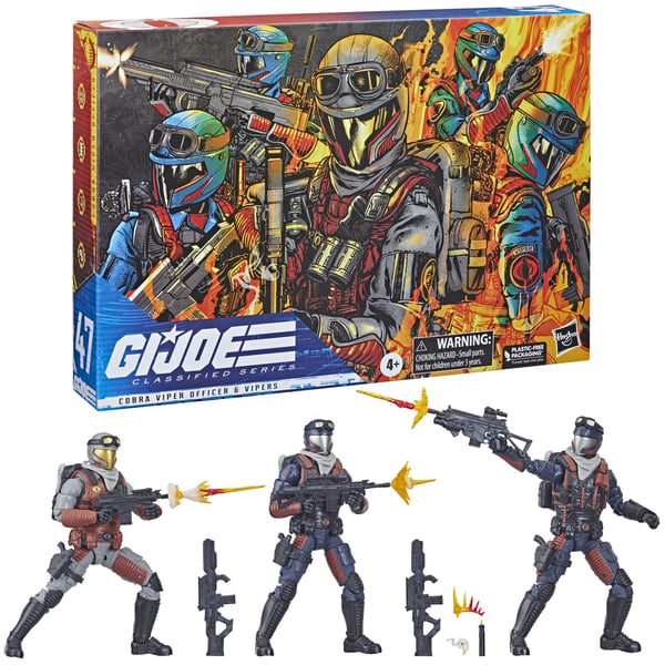 Hasbro G.I. Joe Classified Series Cobra Viper Officer och Vipers-actionfigurer