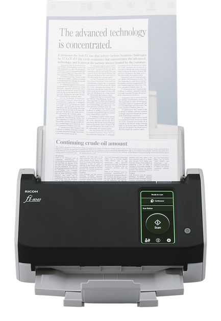Ricoh fi-8040 ADF + Manuaalinen syöttöskanneri 600 x 600 DPI A4 Musta, Harmaa