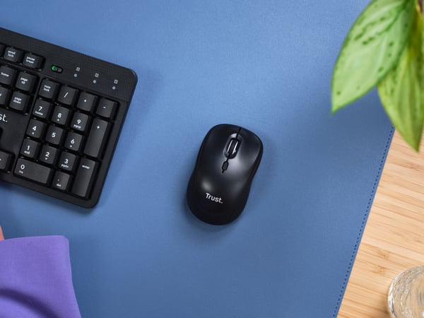 Trust Yvi+ datormöss Universal Ambidextrous Trådlös RF + Bluetooth Optisk 1600 DPI
