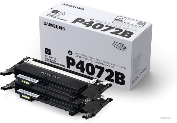 Samsung CLT-P4072B, kaksoispakkaus, musta värikasetti
