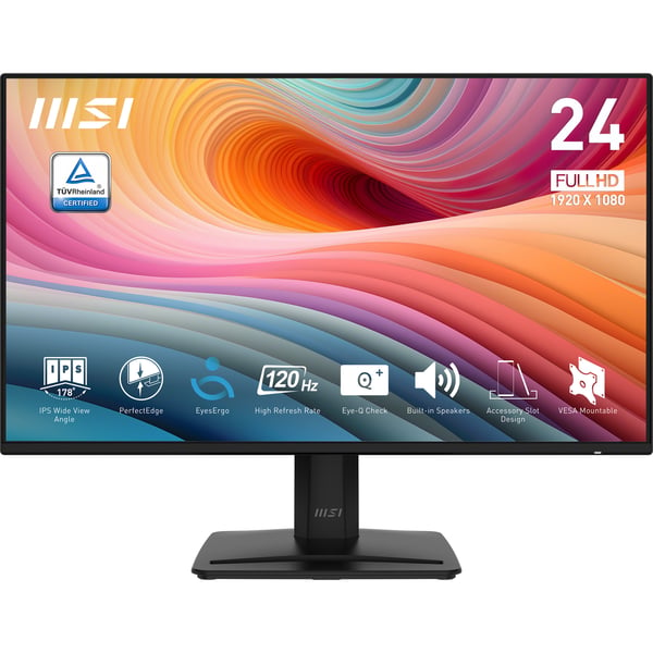 MSI PRO MP242A E2 computerskærm 60,5 cm (23.8") 1920 x 1080 pixel Fuld HD Sort