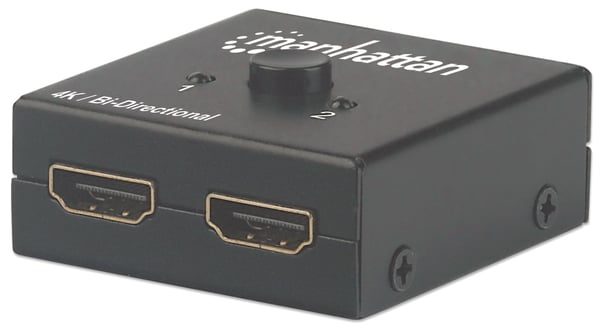 Manhattan 207850 HDMI-switch 2-port, 2x1 eller 1x2, 4K, 30Hz tovejs