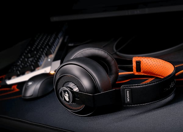 COUGAR Phontum S Headset Ledningsført Spil Sort, Orange
