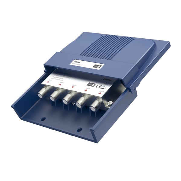 Hama 00205290 kabeleffektdelare eller combiners Kabelkniv Blå, Silver