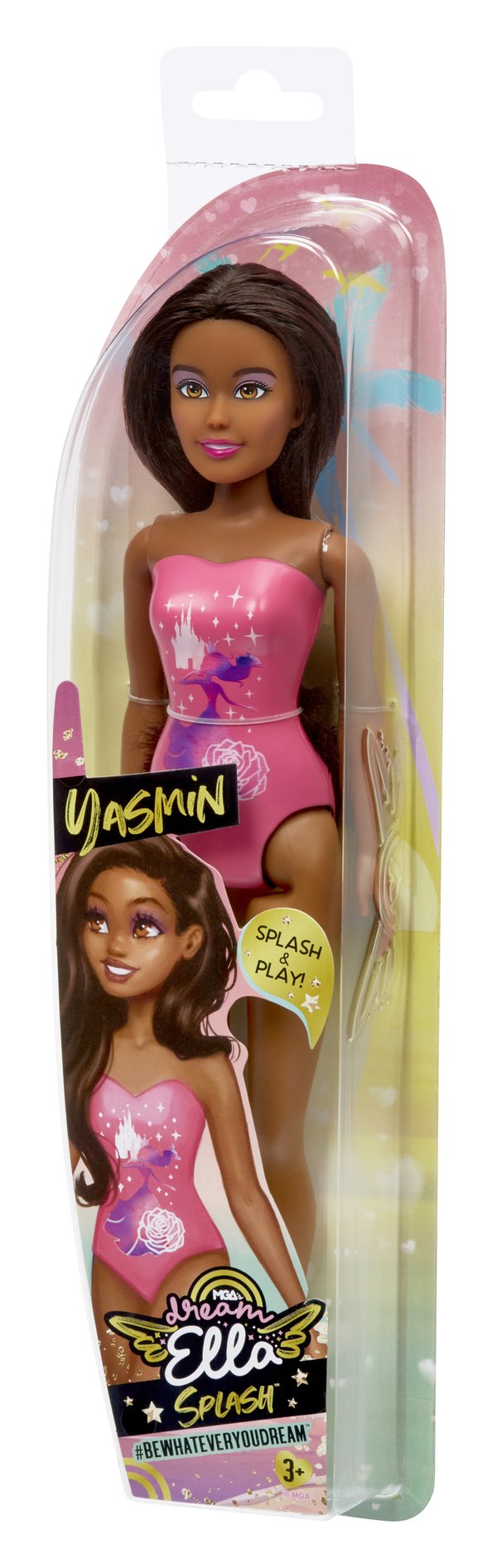 MGA's Dream Ella Splash Doll- Yasmin (Pink)