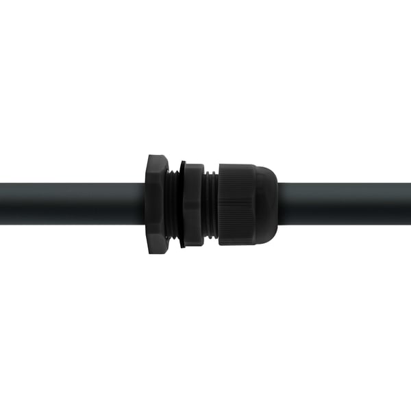 InLine 44010B buntband Neopren, Nylon Svart 10 styck