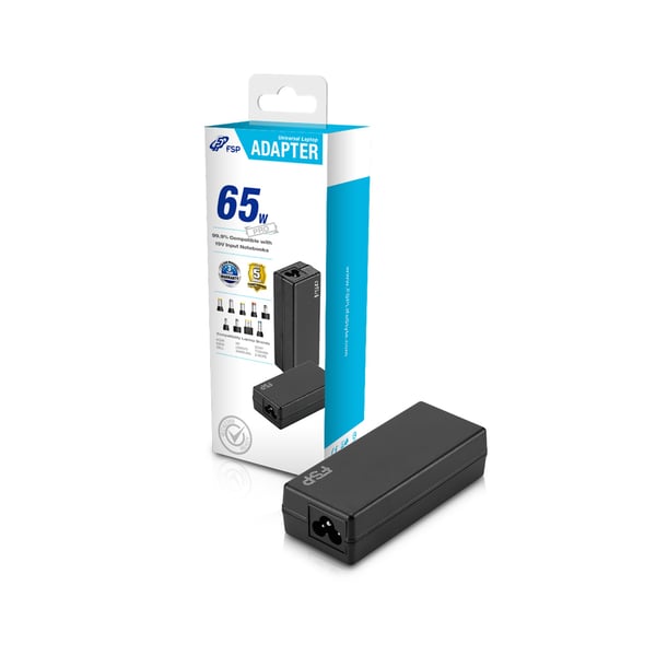 FSP NB PRO virta-adapteri ja vaihtosuuntaaja Sisätila 65 W Musta