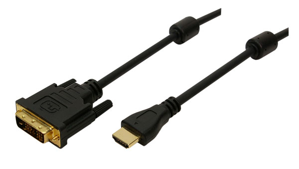 LogiLink HDMI>DVI-D 5m Musta