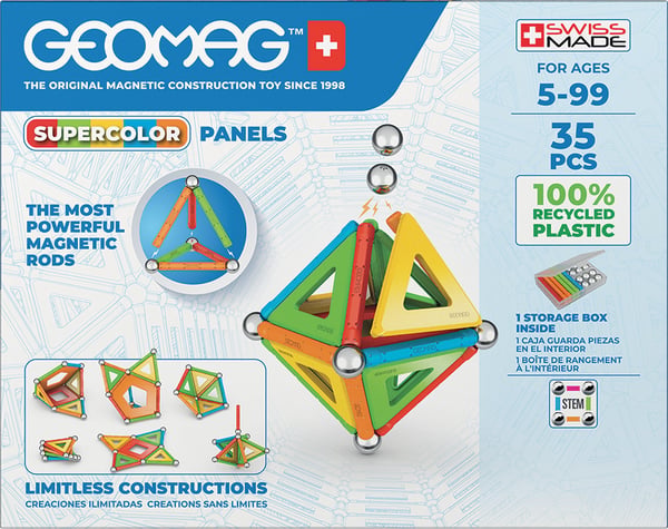 Geomag SuperColor Panels Recycled Neodymmagnetleksak