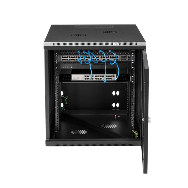 StarTech.com RK1232WALHM stativ 12U Vægmonteret stativ Sort