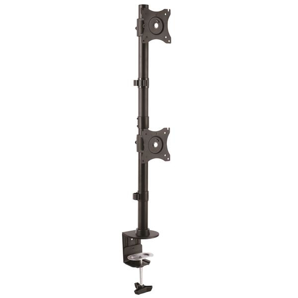StarTech.com ARMDUALV skærmbeslag og -stativer 68,6 cm (27") Skrivebord Sort