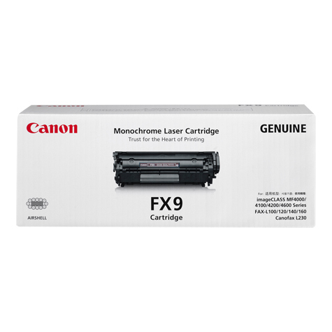 Canon FX9 tonerpatron 1 stk Original Sort