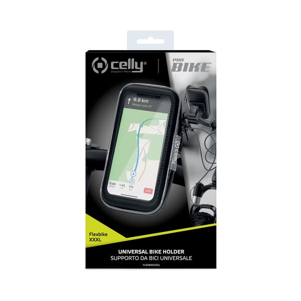 Celly FlexBike XXXL Passiv holder Mobiltelefon/Smartphone Sort
