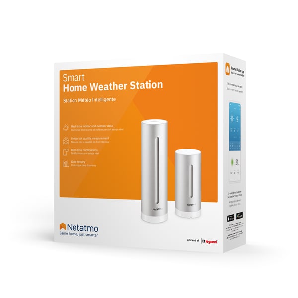 Netatmo NWS01-EC digital väderstation Aluminium Batteri / USB Wi-Fi