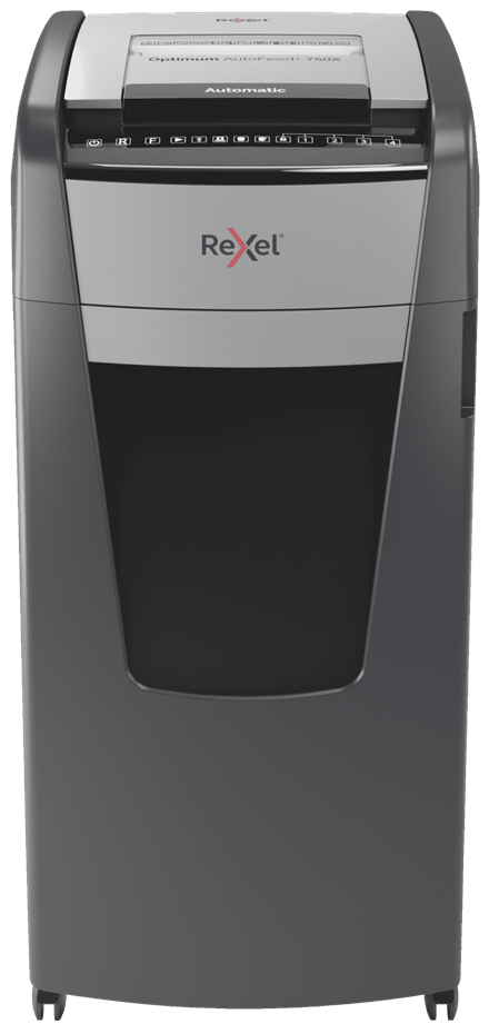 Rexel Optimum AutoFeed+ 750X Automatisk Dokumentförstörare Korsskärning