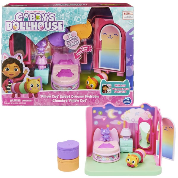 Gabby's Dollhouse 6062037 dockskåptillbehör Sovrum till dockskåp