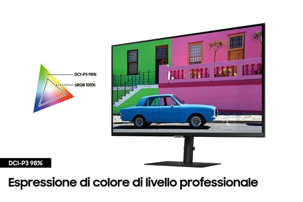 Samsung LS27B800PXU platta pc-skärmar 68,6 cm (27") 3840 x 2160 pixlar 4K Ultra HD LCD Svart