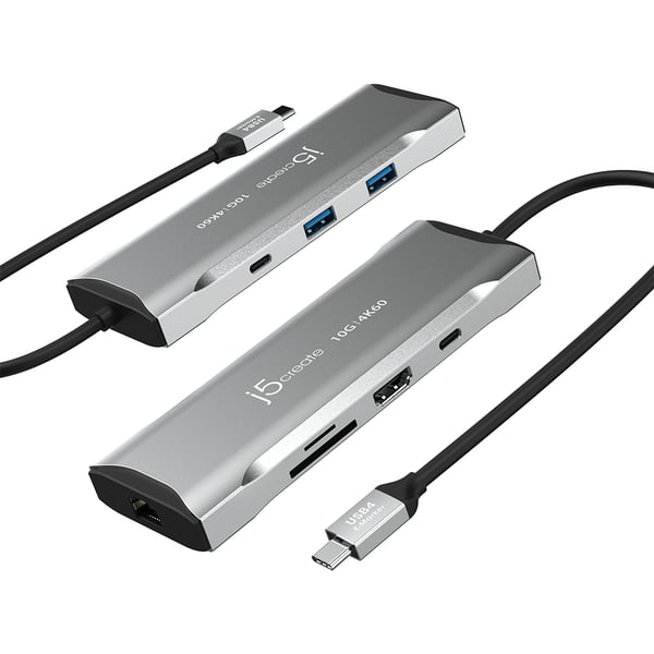 j5create JCD393-N 4K60 Elite USB-C® 10Gbps mini dockningsstation