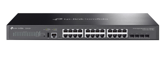 TP-Link Omada SG5428X verkkokytkin Hallittu L3 Gigabit Ethernet (10/100/1000) Musta
