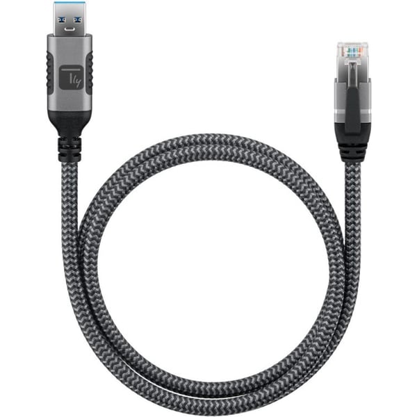 Techly ICOC U3A-RJ45-030 netværkskabel Sølv, Sort 3 m Cat6 F/UTP (FTP)