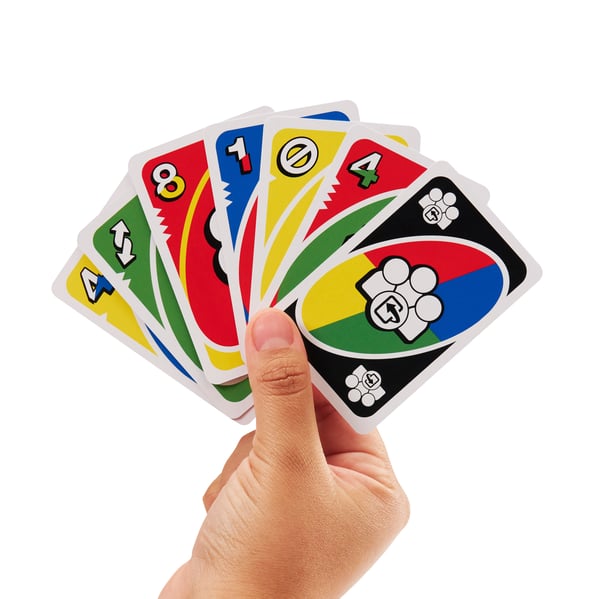 Mattel Games UNO Flex-kortspel, roliga spel för familjen och för spelkvällar