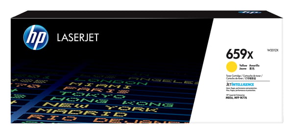 HP 659X - Keltainen - alkuperäinen - LaserJet - Värikasetti (W2012X) HP 659X - Keltainen - alkuperäinen - LaserJet - Värikasetti (W2012X)