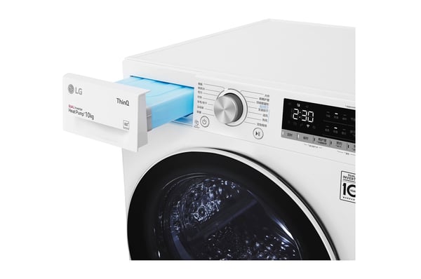 LG RH10V9AV4W tørretumbler Fritstående Front-læsning 10 kg Hvid