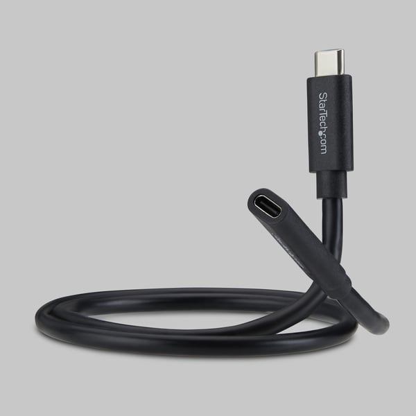 StarTech.com USB440GCMCF2F USB-kabel USB4 Gen 3x2 0,6 m USB C 40 Gbit/sek. 240 W Sort