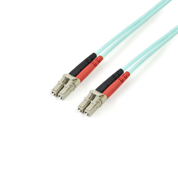 StarTech.com 5 m 10 Gb Aqua multiläge 50/125 Duplex LSZH fiberpatchkabel LC - LC