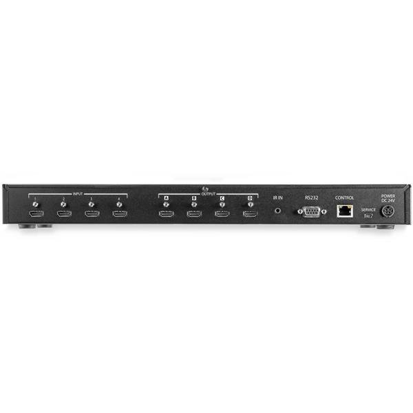 StarTech.com 4x4 HDMI-matrisswitch med Audio och Ethernet-kontroll - 4K 60 Hz