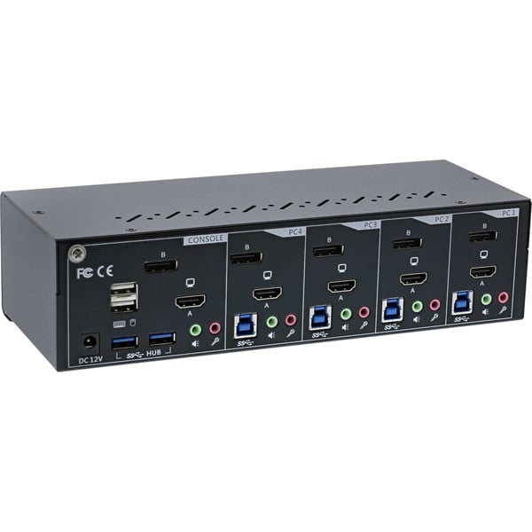 InLine 62644I KVM-switchar Svart, Grå