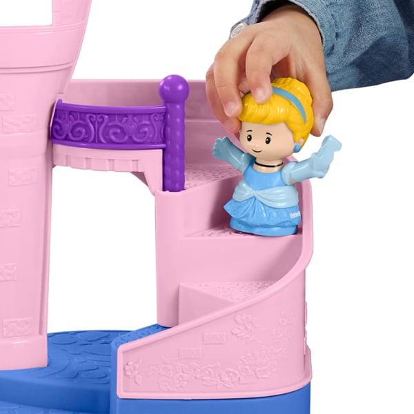 Fisher-Price Little People Disney Princess-lekset från , Magical Lights & Dancing Castle med två figurer