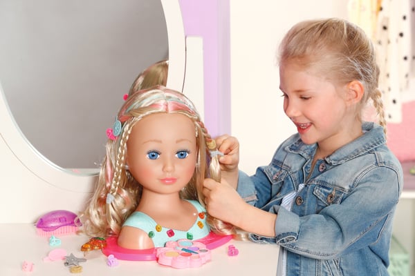 BABY born Sister Styling Head Princess Doll make-up & hair styling set