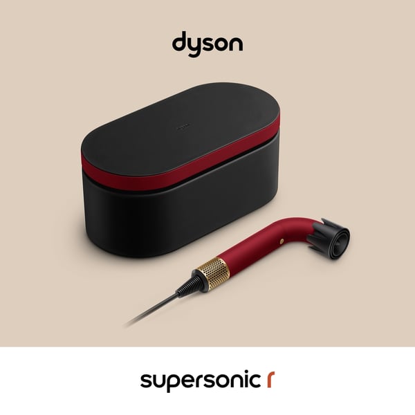 Dyson Supersonic R Curly + Coily hiustenkuivain 1700 W Musta, Kulta, Punainen