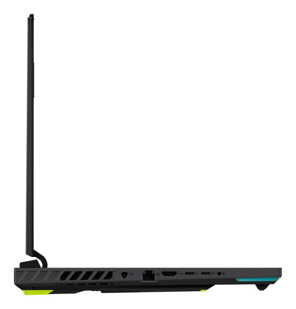 ASUS ROG Strix G16 G614FR-S5252W AMD Ryzen™ 9 9955HX Laptop 40,6 cm (16") WQXGA 16 GB DDR5-SDRAM 1 TB SSD NVIDIA GeForce RTX 5070 Ti Wi-Fi 6E (802.11ax) Windows 11 Home Grøn, Grå QWERTY Hollandsk