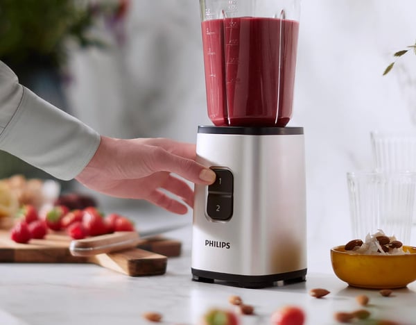 Philips Daily Collection HR2604/80 tehosekoitin 1 L Pöydällä pidettävä tehosekoitin 350 W Musta, Ruostumaton teräs