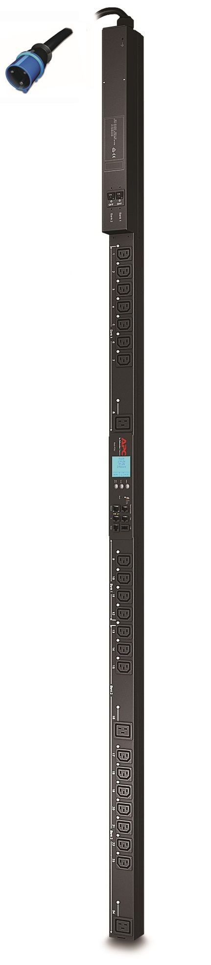 APC Switched Rack PDU tehonjakeluyksikkö 24 AC-pistorasia(a) 0U Musta APC Switched Rack PDU tehonjakeluyksikkö 24 AC-pistorasia(a) 0U Musta