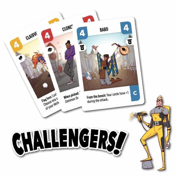 Asmodee Challengers! Challengers! 45 min Kortspel Kortbytesspel