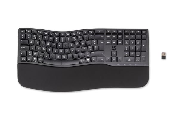 HP 680 Comfort Dual-Mode Keyboard näppäimistö Koti RF Wireless + Bluetooth AZERTY Belgia Musta HP 680 Comfort Dual-Mode Keyboard näppäimistö Koti RF Wireless + Bluetooth AZERTY Belgia Musta