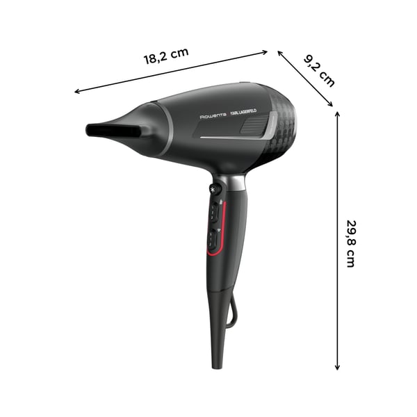 Rowenta K/Pro Stylist CV887L hiustenkuivain 2200 W Musta