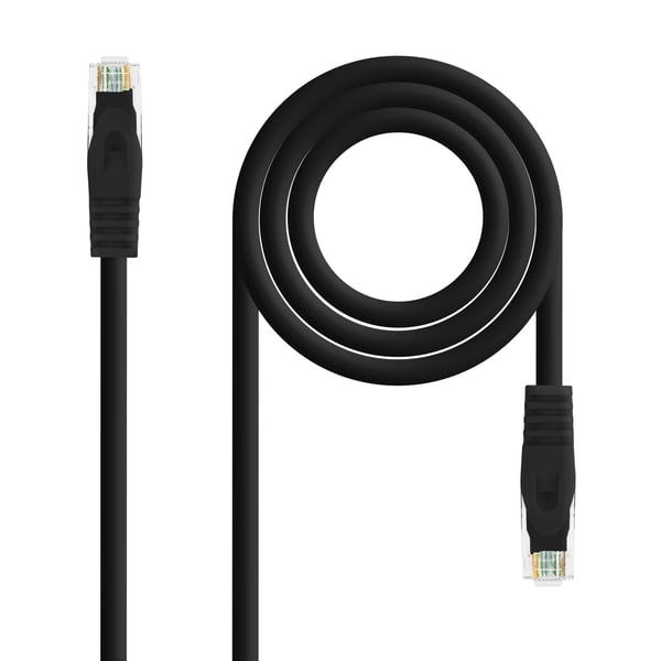 Nanocable 10.20.1800-L25-BK netværkskabel Sort 0,25 m Cat6a U/UTP (UTP) Rund