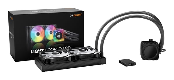 be quiet! LIGHT LOOP IO LCD | 240mm Processor Allt-i-ett vätskekylare 12 cm Svart 1 styck