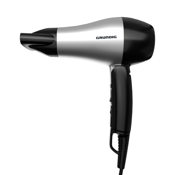 Grundig HD 2200 hiustenkuivain 1200 W Musta, Hopea