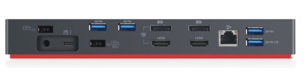 Lenovo 40AN0135SA dockningsstationer för bärbara datorer Kabel Thunderbolt 3 Svart